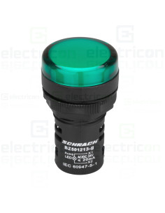 Lampa semnalizare LED verde 24VAC/DC Schrack