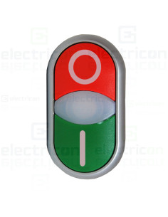 Buton comanda dublu luminos Schrack verde/roșu MM216700