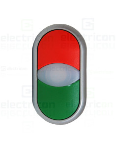 Buton comanda dublu luminos Schrack verde/roșu MM216698