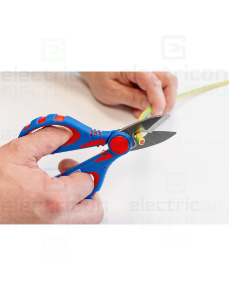Foarfeca electrician pentru tăierea și dezizolarea cablurilor de Cu-Al si sertizarea ferulelor 0,5 la 6 mm, Weicon