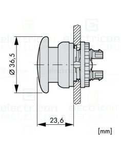 Buton comandă ciupercă avarie cu revenire 2