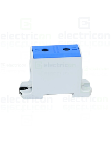 Clema de derivatie, 1P, fixare pe sina DIN, 150mmp, albastru, Morek, MAA1150B10