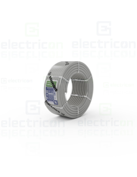 Copex tub protecție flexibil, gri, rola 25 metri, 32mm, 1250N, Conflex HF IAS, Kouvidis, 2004032