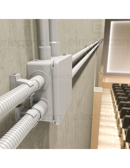 Copex tub protecție flexibil, gri, rola 25 metri, 32mm, 1250N, Conflex HF IAS, Kouvidis, 2004032