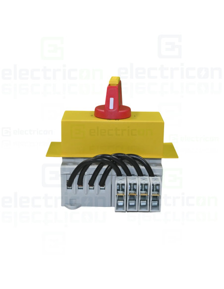 borne șurub 4 × 40 A pentru șină DIN.