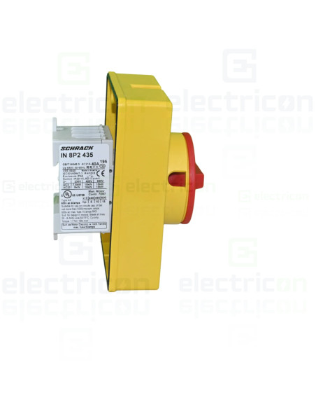 Intrerupator ON-OFF de urgenta, 4P, 40A, Schrack, IN8P2435
