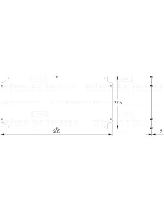 Placă montaj Schrack 300×600 mm – model WKAMP3060 2