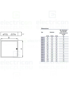 Tablou metalic aparent ETI MBW24-7 2