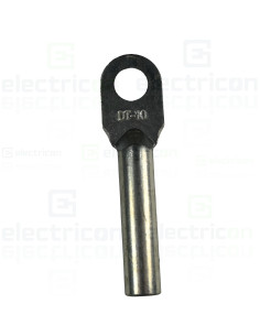 Papuc inelar neizolat, prelungit, din ţeavă de Cu stanat, 10mm², M8, (d1 5,8mm, d2 8,5mm), Tracon Electric, SZ-CLSN10 2