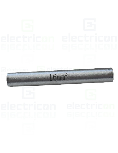 Mufă neizolată din aluminiu, 16mm², (d1 5,2mm, L 69mm), Tracon Electric. AT16