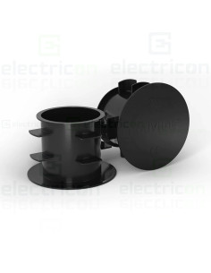 Capac pentru tub copex compatibil universal, recomandat pentru Gama Kouvidis GeonFlex, IP42, negru 2