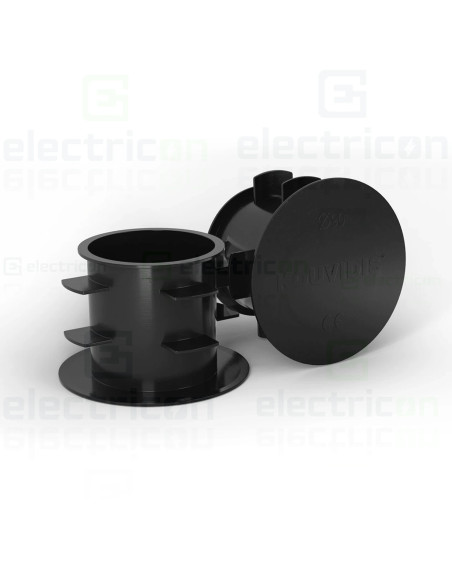 Capac pentru tub copex compatibil universal, recomandat pentru Gama Kouvidis GeonFlex, IP42, negru