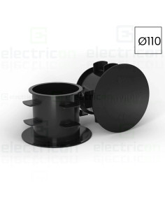 Capac pentru tub copex compatibil universal, recomandat pentru Gama Kouvidis GeonFlex, IP42, negru