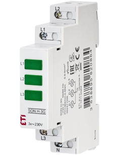 Lampă semnalizare tensiune LED trifazat