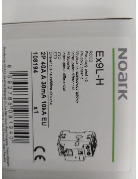 RCCB Intreruptor diferential 2P 40A Tip A 30mA 10kA