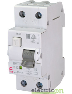 Siguranta RCBO 13A/10mA ETI - 002173213