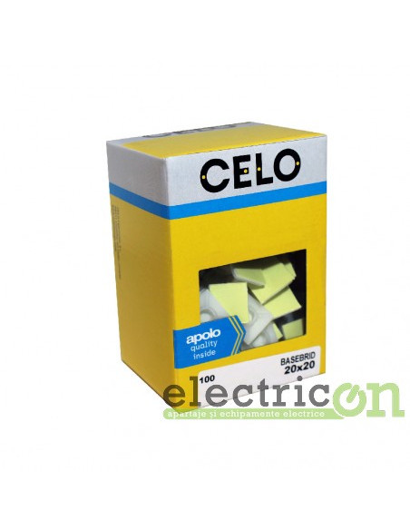 Baza autoadeziva prindere cablu 20x20