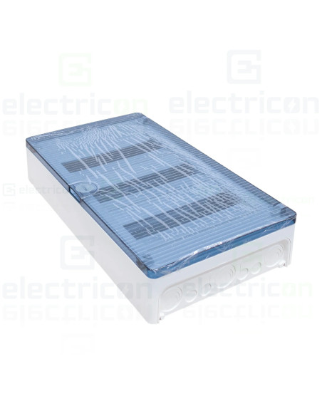 Tablou aparent, 36 module, 3x12, usa transparenta, IP40, Hager, Golf, VS312TD