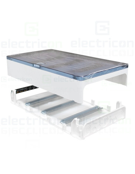 Tablou aparent, 36 module, 3x12, usa transparenta, IP40, Hager, Golf, VS312TD