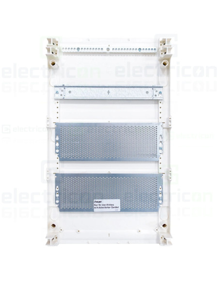 Tablou multimedia, aparent, 36 module (3x12), ușă albă, IP30, Volta, Hager, VA36NW