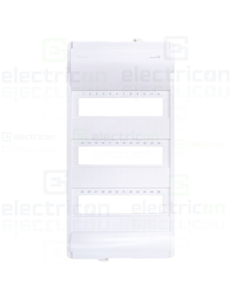 Tablou combo (hibrid), incastrat, 60 module, (36 module curent +24 module multimedia), IP30, Volta, Hager, VU603NWH