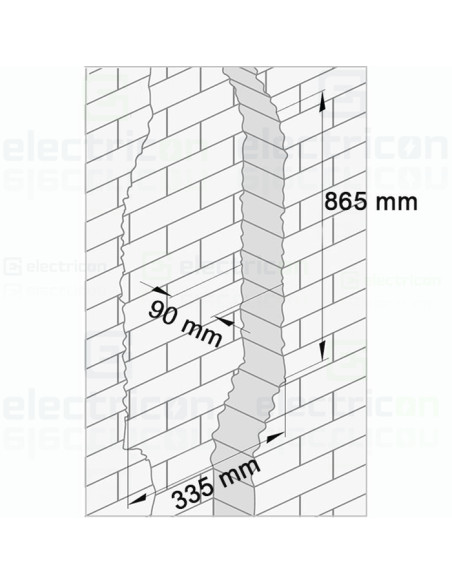 Tablou combo (hibrid), incastrat, 60 module, (36 module curent +24 module multimedia), IP30, Volta, Hager, VU603NWH