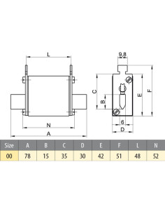 Siguranta fuzibila NH00 2