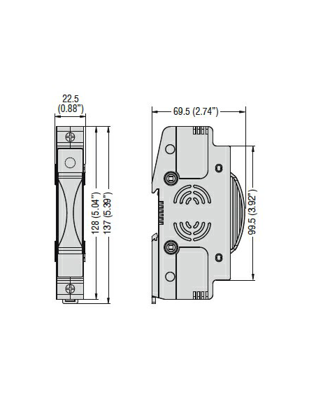 Soclu sigurante fuzibile Fotovoltaice 1500VDC