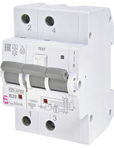 Siguranta RCBO 20A/30mA ETI - 002173815