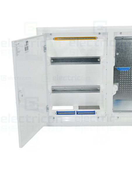 Tablou combo (hibrid), incastrat,48 module, (24 module curent +24 module multimedia), IP40, ERP12-2-2H MEDIA, ETI, 001101373