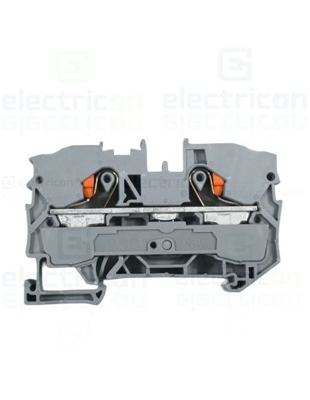 Clema șir, de trecere, 2 conexiuni, 10 mm²,gri, CAGE CLAMP, Wago, 2210-1201