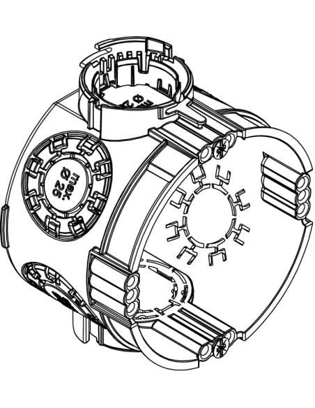 Doza aparataj, sub tencuială, UG 46-GS, Ø60 mm, OBO Bettermann,2003701