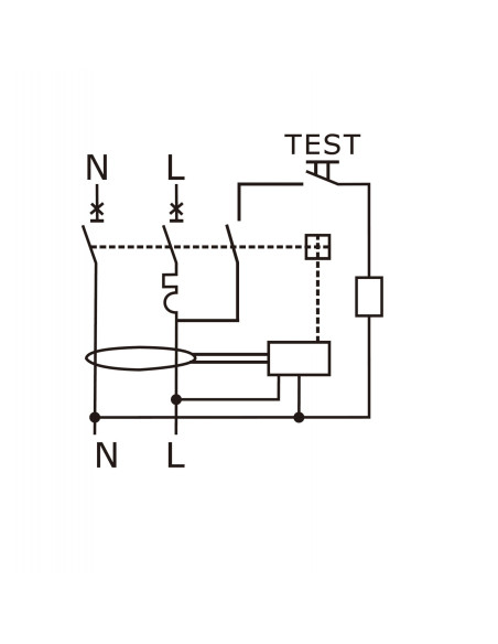 Disjunctor diferential, RCBO,Tip A, B 10 , 30mA,1P+N un modul, 6kA