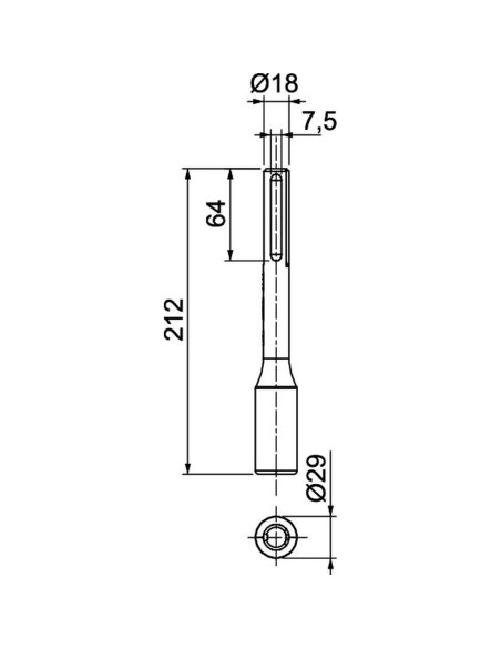 Adaptor pentru ciocan percutor tip 2536 pentru electrod de Impamântare