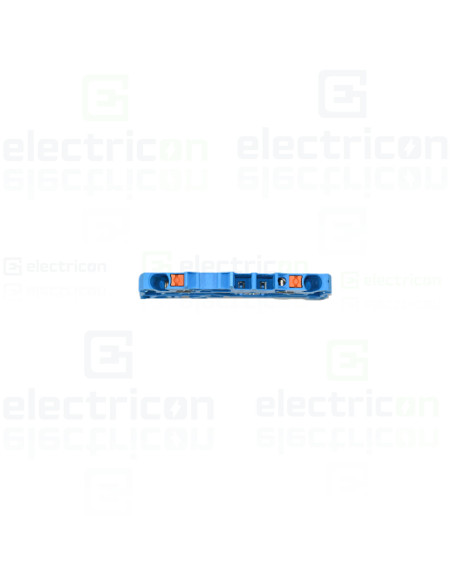 Clema șir, de trecere, 2 conexiuni, 1,5 mm²,albastru, TopJobs Push-In, Wago, 2201-1204