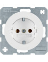 Priza schuko, alb, Berker Serie R.1/R.3, Hager, 47432089
