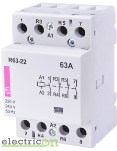 Contactor modular 4P 3-module
