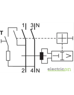 Disjunctor diferential 40A/30mA Hager - CDA240D 2