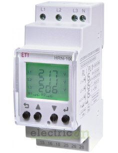 Releu monitorizare pentru tensiune trifazată