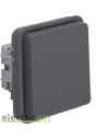 Mecanism priză 2P+E, cu capac incastrat, antracit, Berker, W.1, Hager, 47063525