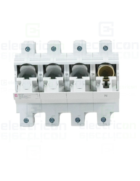 Separator fuzibil (soclu), pentru CH22x58, maxim 100A, 3P+N,EFD 22 3p+N LED,  ETI, 002570015
