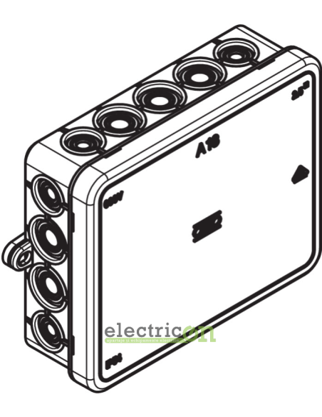 Doza ramnificație, peste tencuială, A 18 HF RW, 115x90x35 mm, OBO Bettermann, 2000422