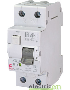 Siguranta RCBO 13A/30mA ETI - 002173203