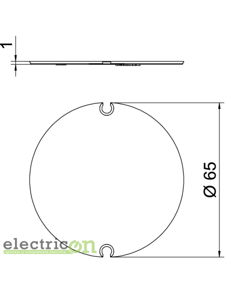 Capac intern pentru doze perete fals, ZH 60-ID, OBO Bettermann 2003848