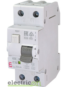 Siguranta RCBO 32A/30mA ETI - 002173227