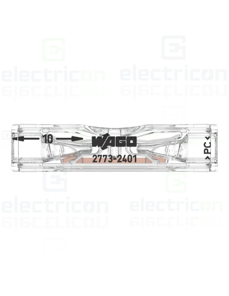 Clema imbinare in linie pentru conductori solizi și lițați, 4mm², WAGO 2773-2401