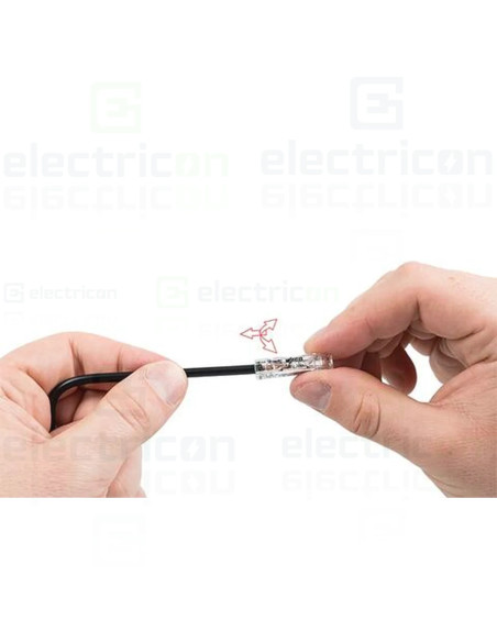 Clema imbinare in linie pentru conductori solizi și lițați, 4mm², WAGO 2773-2401