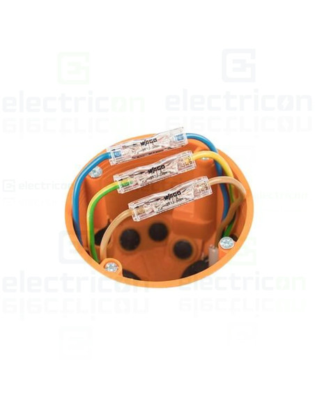 Clema imbinare in linie pentru conductori solizi și lițați, 4mm², WAGO 2773-2401