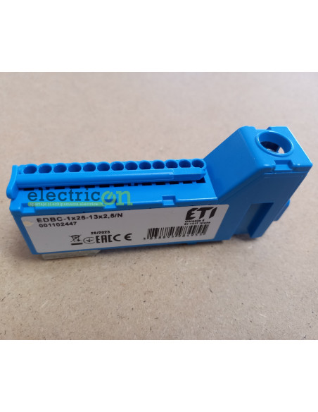 Bloc distributie, albastru, EDBC 1X25-13X2,5
