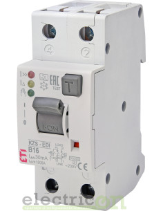 Siguranta RCBO 16A/30mA ETI - 002172406